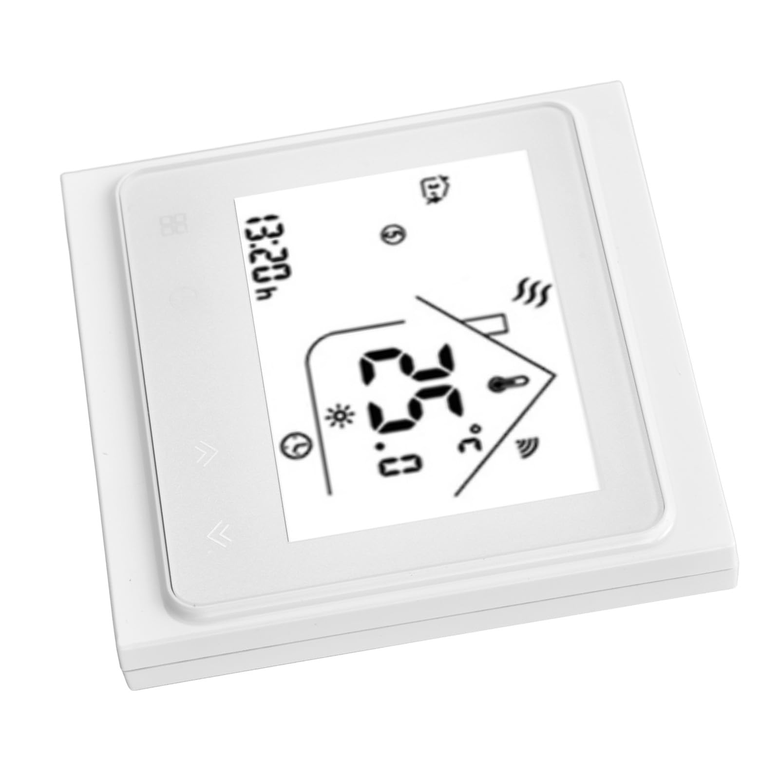 Wakects Termostato Intelligente Termostato con Controllo Remoto con Alloggiamento in ABS per PC da 95 a 240 V CA Controllo APP Vocale da 41 a 95 Gradi F per Riscaldamento a Pavimento Scaldabagni
