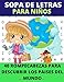 Sopa de letras para niños: 40 rompecabezas para descubrir los paises del mundo | a partir de 7 años | letras grandes