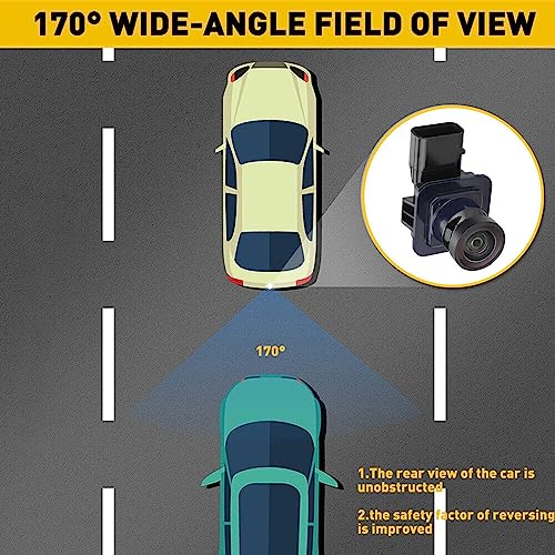 Image of Rear View Backup Reverse Park Assist Camera, Backup Camera Compatible with 2013-2016 Ford Fusion Replaces ES7T-19G490-AA ES7Z-19G490-A DS7Z-19G490-A DS7T-19G490-DD E1GT-19G490-BB