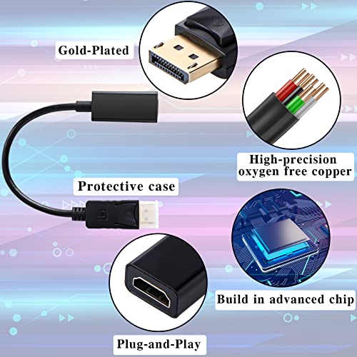 Chuangdi Adaptador DisplayPort a HD Video Cable 20 Unidades miniatura 4