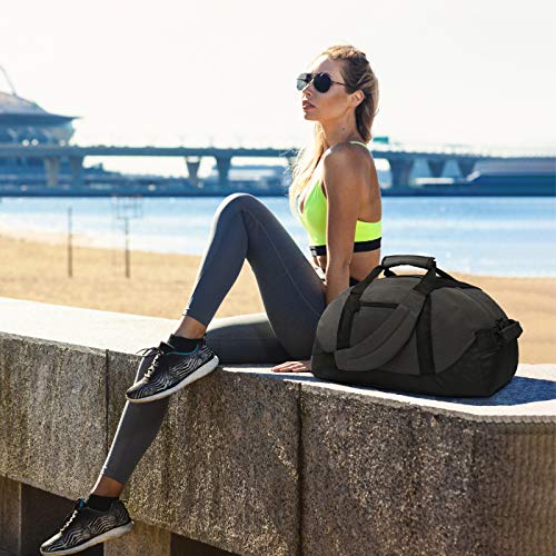 Duffle Bag, AirBuyW 18” Overnight Weekender Travel Sport Carry On Gym Bag Adjustable Shoulder Strap For Women Or Men