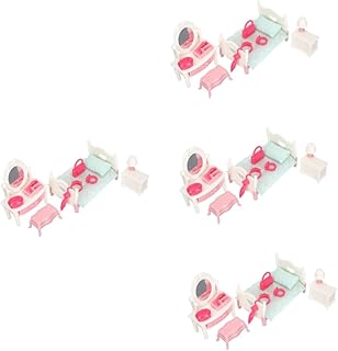Cabilock 4 Conjuntos De Acessórios Para Florista De Brinquedo Miniture Decoração Mini Casa De Boneca Miniaturas Decoração De Casa Pequena Mini Modelo De Móveis Decoração De Casa De Boneca
