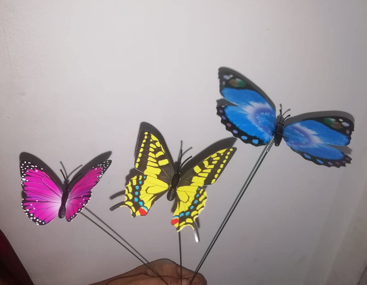 Gardening Innovation| Happy Bugs Garden Stakes | Set of 12 Butterflies | Garden Decorative | Garden Art |