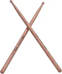 Um Par de Baquetas Madeira Hickory 7A para Tocar em Bateria Música Leve Bandas Juvenis e Acessórios Bateristas com Excel