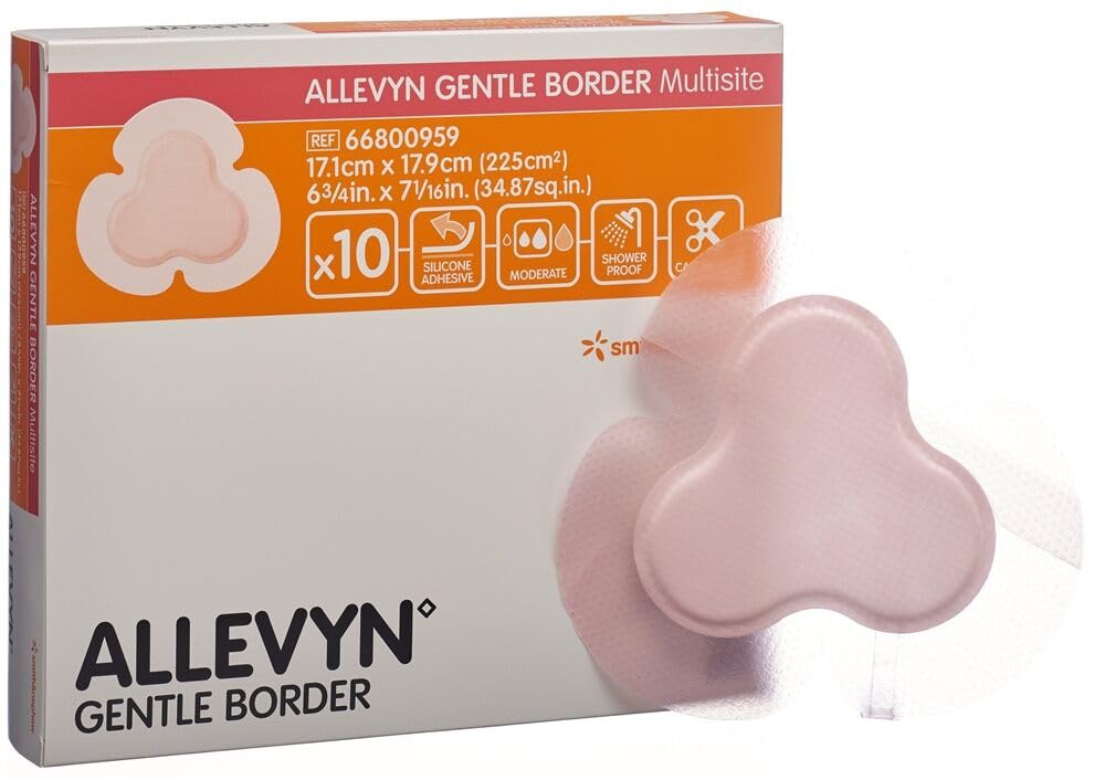 Smith & Nephew Allevyn Gentle Border Multisite - Confezione da 10 cerotti