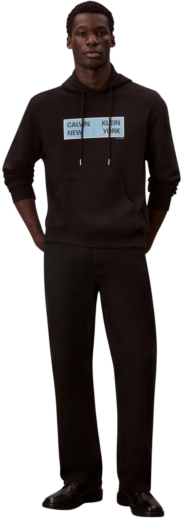 Calvin Klein Uomo Felpa con Cappuccio Terry Box Graphic Regular Fit