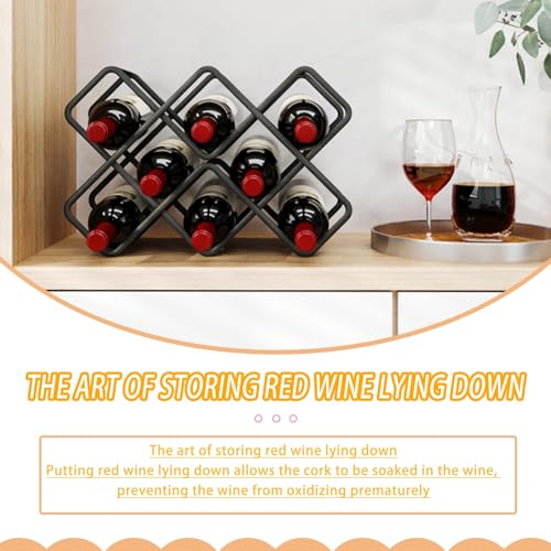 Casier à vin suspendu pour bouteilles de vin rouge et déco - 6