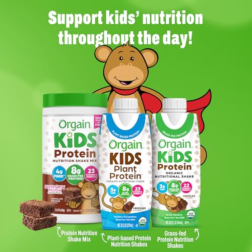Orgain Organic Kids Dairy 8g Protein Shake, Fruity Cereal, 8.25 oz, 12pk - image 8
