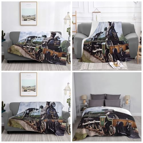 Couverture train pour des soirées cocooning confortables sur le canapé - 6