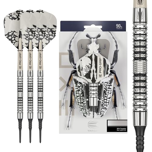 Target Darts EXO Edition 90% Tungsten Soft Tip Darts Set - EXO 10 18g - Soft Tip Dart Set, Pixel Tip Darts mit Pro Grip Schäften und No.6 Flights Target Darts EXO Edition 90% Tungsten Soft Tip Darts Set - EXO 10 18g - Soft Tip Dart Set, Pixel Tip Darts mit Pro Grip Schäften und No.6 Flights