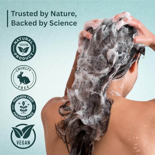 Image of Anti-Hair Fall 2-in-1 Shampoo & Conditioner | 100% Natural | Moisture-Rich Formula | Strengthens Roots & Reduces Breakage | Paraben & Sulphate Free Root Repair Shine | For Men & Women | All Hair Types | 300ml