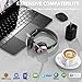 Wireless Headset with Mic for Work, Bluetooth Headphones with Microphone Noise Canceling & USB Dongle, Handsfree 26+ Hours Battery & Mute Button, for Office/Call Center/Laptop/MS Teams/Conference