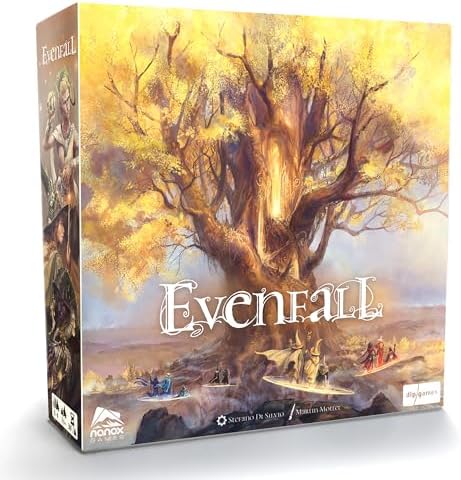 DLP Games: Evenfall - Strategy Board Game, Engine-Builder Card Game, Boundaries of Reality & Supernatural Dissolve, Ages 14+, 1-4 Players, 60+ Minutes