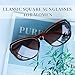SIPHEW Polarized Sunglasses Womens Trendy, Classic Square Sun Glasses for Women UV Protection Wrap Shades