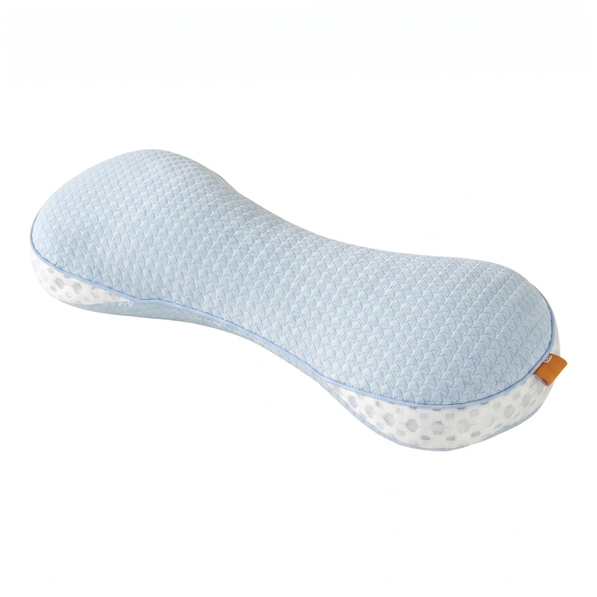 Yvocuyn Buckwheat Neck Pillow - Ergonomic Curved Neck Support, Buckwheat Pillow for Back and Side Sleepers(blue)