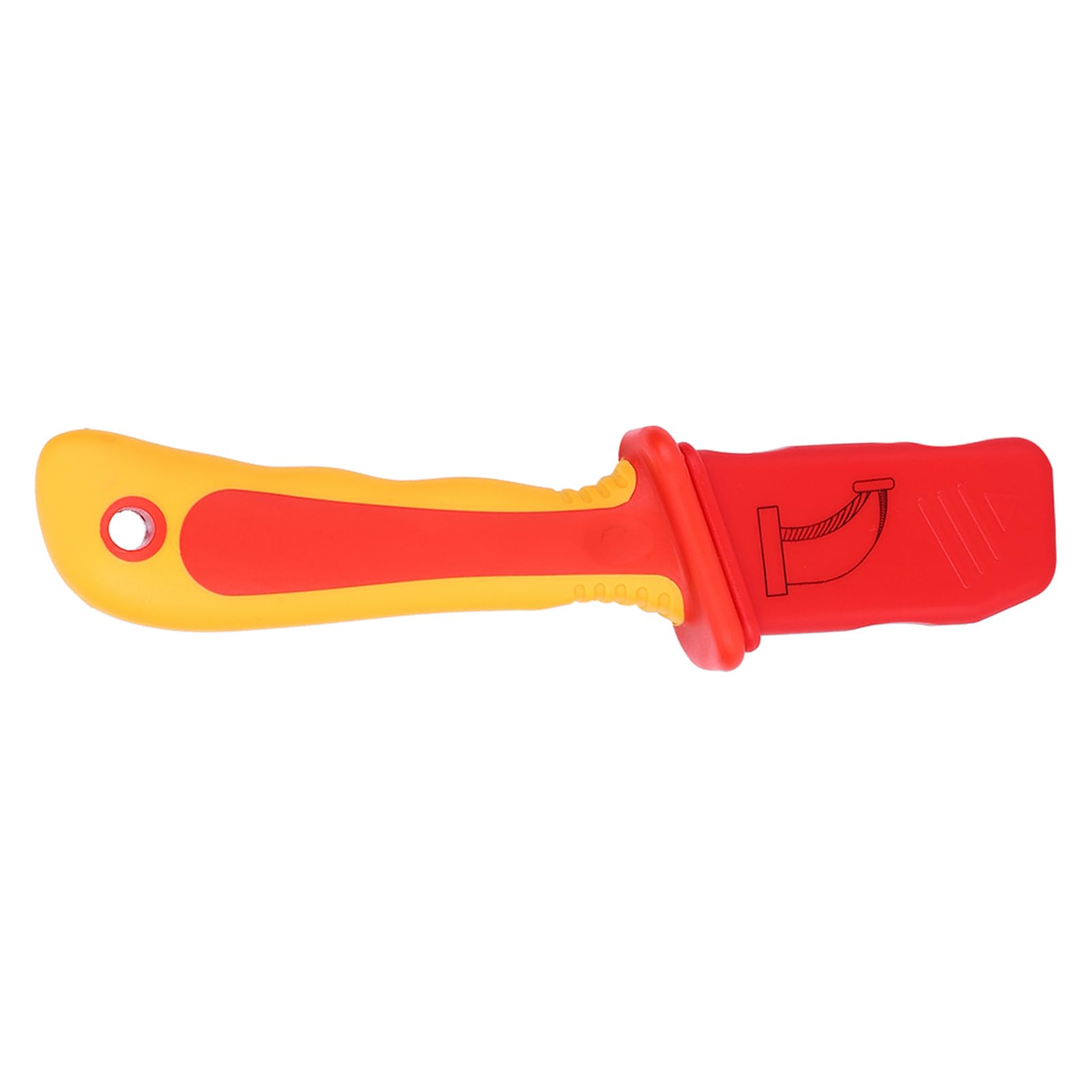 SIXRUN Cuchillo Aislado para Electricista 1000V, Pelacables Cortador Antimagnético con Hoja de Acero Inoxidable para Instalación de Instrumentos y Corte de Circuitos