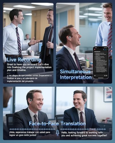 Mosyxe AI Translation Earbuds Real Time 144 Language Translator Earbud - Image 5