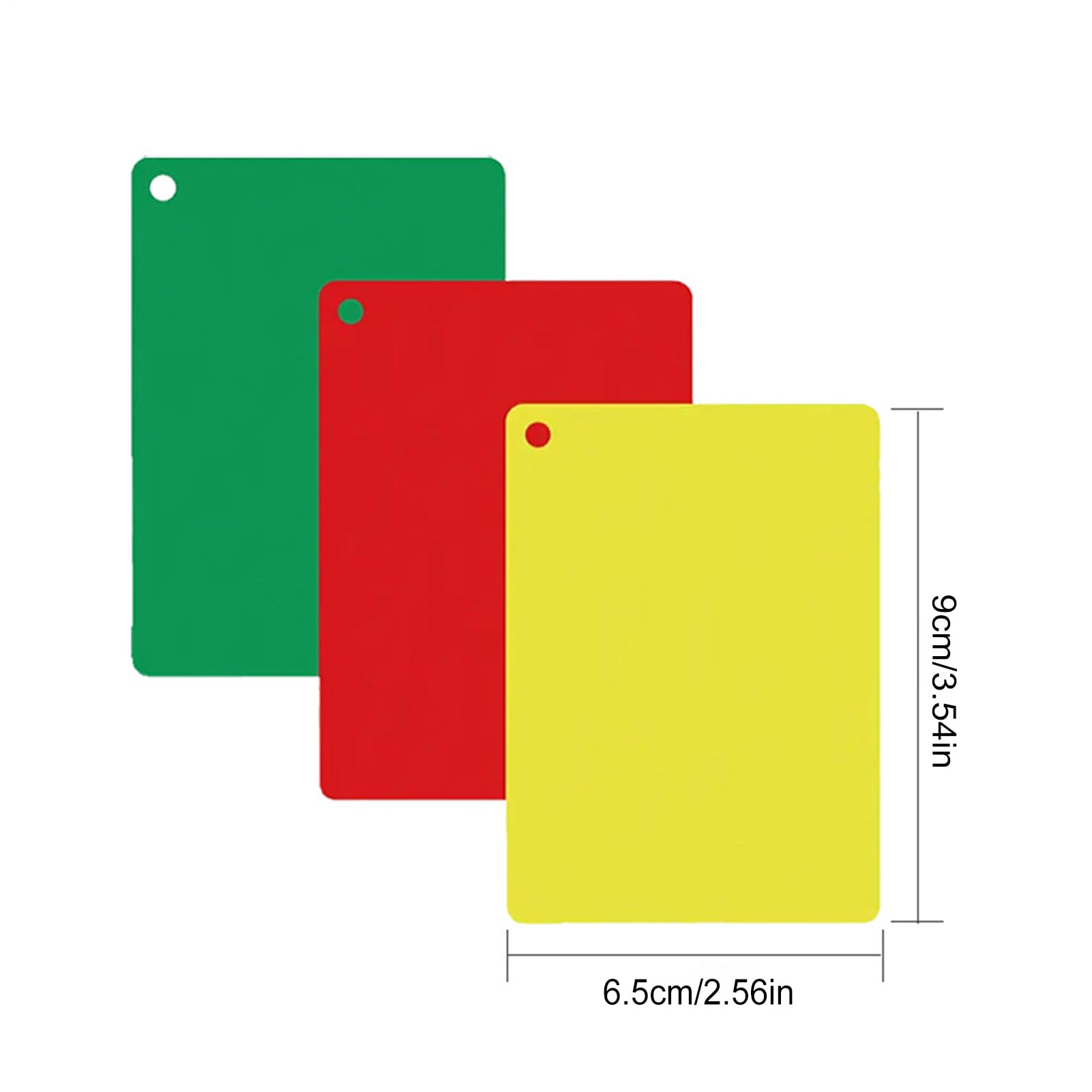 Tarjetas de Advertencia para Árbitro | Accesorios de Arbitraje de Competición | Tarjetas de Fútbol en Colores Rojo, Amarillo y Verde | para Competición, Entrenamiento, Entretenimiento, Campo y Área de
