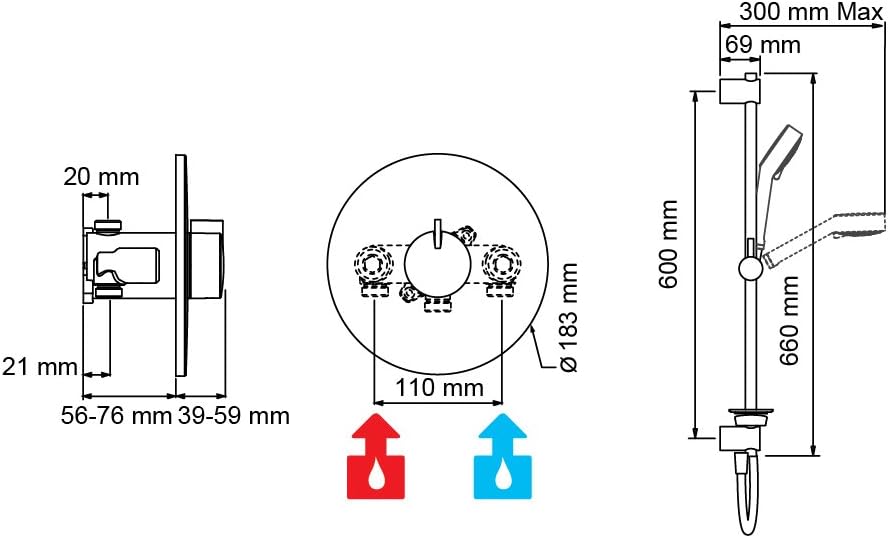 Get Discount Offer Mira Showers 1.1869.003 Minilite Built-in Variable (BIV) Mixer Shower, Chrome