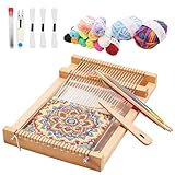 BEELUKY Webrahmen Kinder, Holz Webstuhl Set, Weben für Kinder von 4-12 Jahren...