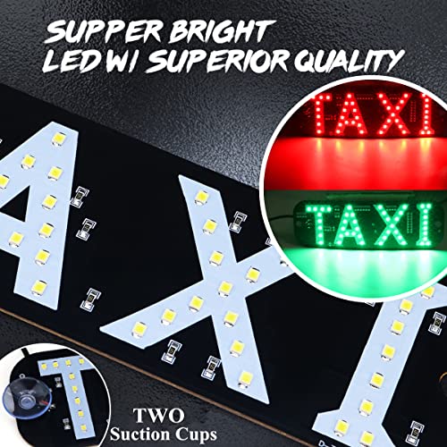 Lámpara señal taxi LED 12V doble color rojo y verde miniatura 4