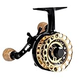 Fiblink Inline Ice Fishing Reel Right/Left Handed Fishing Raft Wheel Ice Reels (Left Handed)
