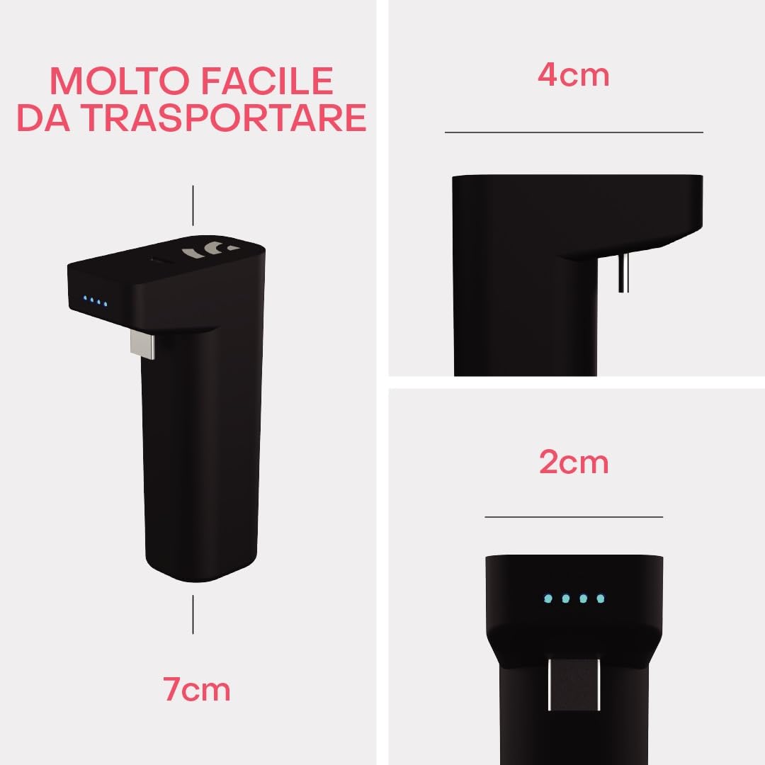 Remotto4 - Caricabatterie Wireless per Controller PS4 - +12 Ore di Autonomia - Batteria Portatile Facile da Trasportare - Nessun Cavo, Si Gioca Mentre Si Carica - Lunga Durata della Batteria