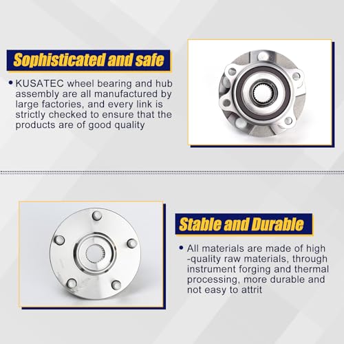 KUSATEC 513257 2pcs Front Wheel Bearing and Hub Assembly by KUSATEC - Used condition - Image 6
