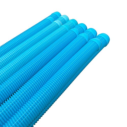 DPM Heavy-Duty Pro Swimming Pool Cleaner Hose 4 Ft Made in USA Swimming Pool Vacuum Cleaner Sectional Hose Universal Compatible Navigator Baracuda G3 Kreepy Krauly Rebel Aquanaut (12, Aqua Blue) -  Discount Pool Mart