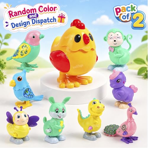 Image of Zest 4 Toyz Jumping Animals Cute Baby Toys for 6 to 12 Months | Jumping Walking Key Toys Set for Kids - Fun & Interactive Animal Toy Set for Boys & Girls- Assorted Color & Design - 2pcs
