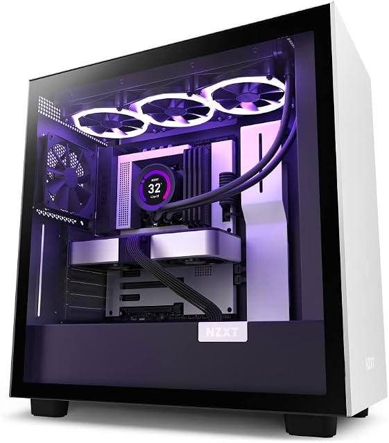 NZXT H7 Midi Tower, Base, czarny - biały
