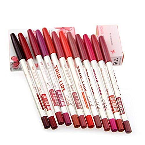 ClubBeauty Menow 15cm Waterproof Professional Matte Lip Liner Pencil - Set of 12 - Image 4