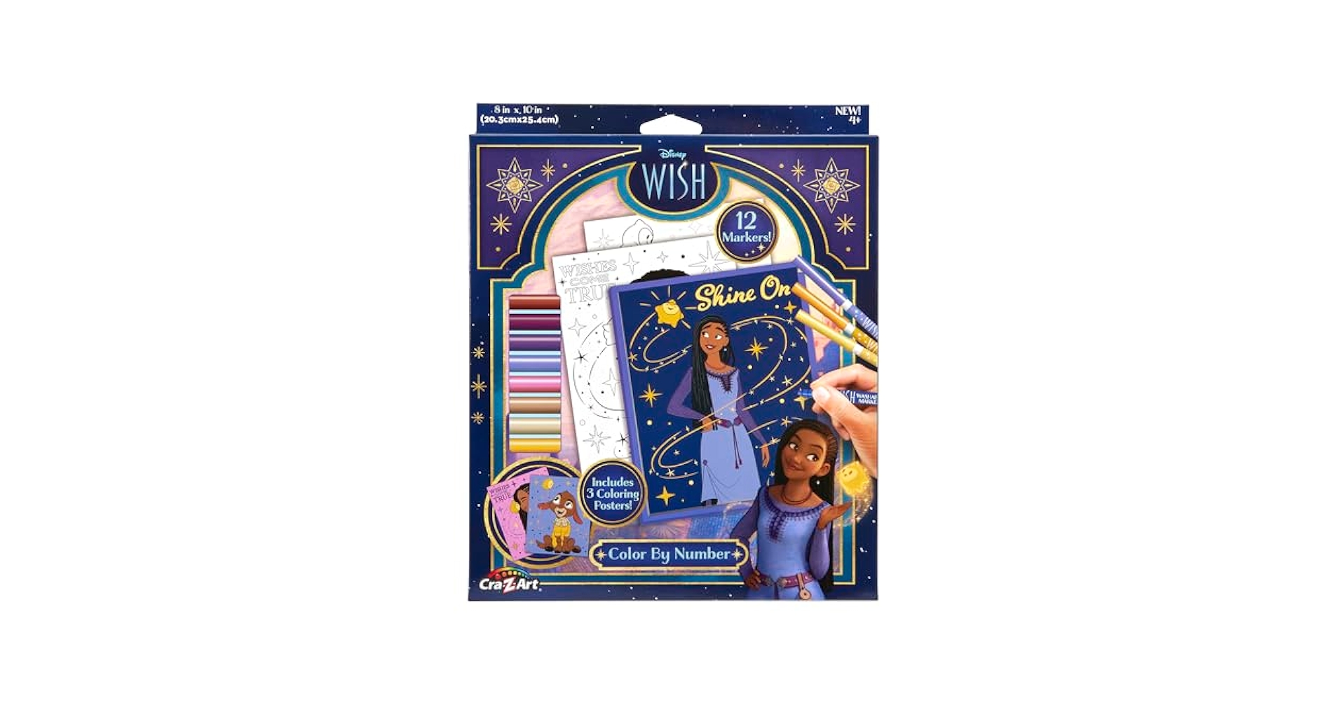 Amazon.com: Disney Wish! Color by Number with Markers