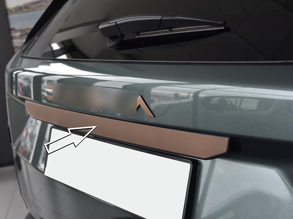 Couvercle Sélecteur Traction Pour Dacia Duster III (2024+) - Acier Brossé Style Cuivre-Brun, Installation Adhésive