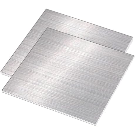 304 Stainless Steel Brushed Finish Sheet - 22 Gauge 0.03" x 8"...