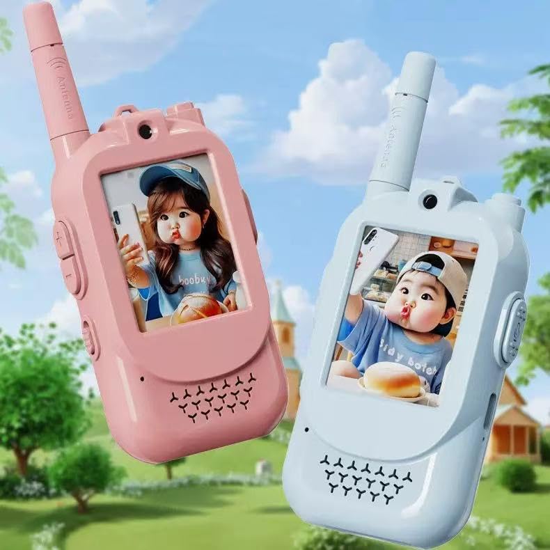 Walkie Talkies for Kids Pack of 2, Rechargeable Long Range Two Way Radios Toys for Boys Girls Age 3-12, Outdoor Adventure Camping Hiking, Birthday