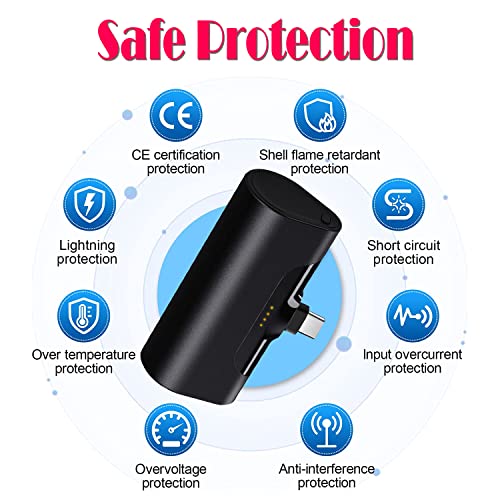 Portable Charger 5200Mah Usb C Ultra-Compact Power Bank (Quick Charging) Small Battery Pack Compatible With Samsung Galaxy S22 S21 S20 S10 S9 S8,Note 20/10/9/8,Moto Z3,Lg V35/G8,Google Pixel 4/3/2Xl #TOP6