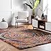 nuLOOM Ardelle Swirl Shag Rug, 5' 3" x 7' 6", Multi