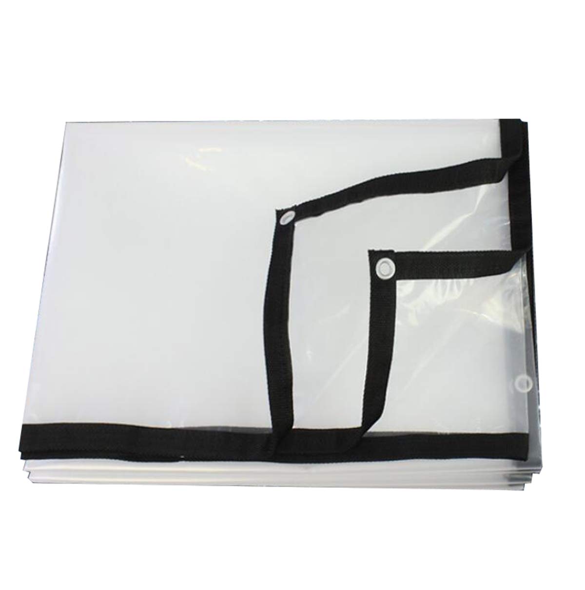 GJZQDKX Clear Waterproof Tarps - Lightweight 5 Mil Polyethylene with Grommets Multi-Purpose Reinforced EdgesTransparent Cover for Outdoor Use 1x1m/3x3ft