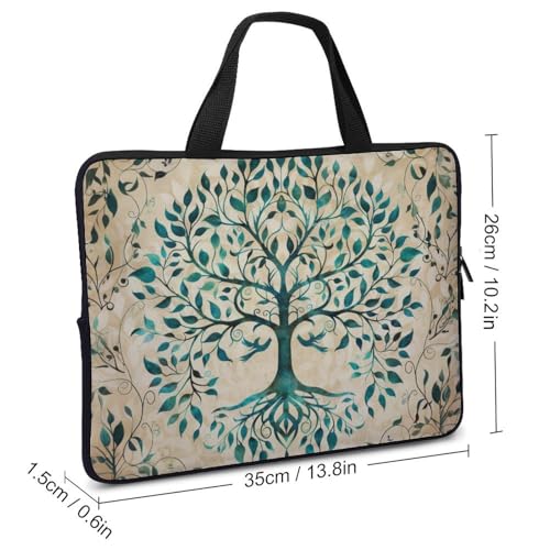 Tree of Life Nature Laptop Bag Laptop Case Computer Messenger Bag with Adjustable Shoulder Strap2