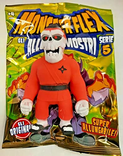 ABJ Scegli Il Tuo Preferito ALLUNGAMOSTRI Serie 5 MONSTERFLEX DIRAMIX (Scheletro Karateka)