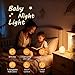 AuroraNiteBeam Night Light for Kids,Egg Night Light for Baby Nursery, 7 Colors Changing & 30-Min Timer Portable Nursery Night Lamp forBaby Nursery & Kids Bedroom,DIY Hand-Painted Custom Lamp