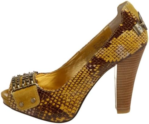 Naughty Monkey Women's Cotton Tail Leather Pump,Yellow,8.5 M US | Image 6