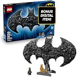 LEGO DC Batman : Jouet de construction logo de Batman - Décor de chambre de super-héros pour enfants, garçons et filles, à partir de 12 ans - avec figurines classiques et dorées - Idée cadeau pour anniversaires et fans - 76330
