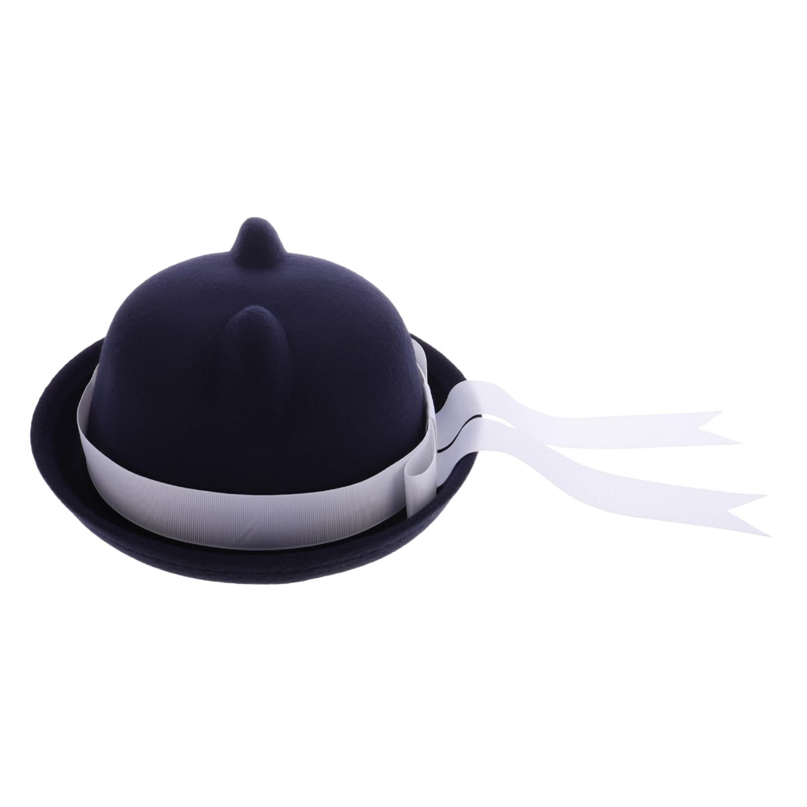 VANZACK Stylish Adjustable Beret Hat with Cat Ears and Ribbon Bow for School Style Comfortable and Warm Accessory for Different Head for Casual and Formal Outfits Dark Blue