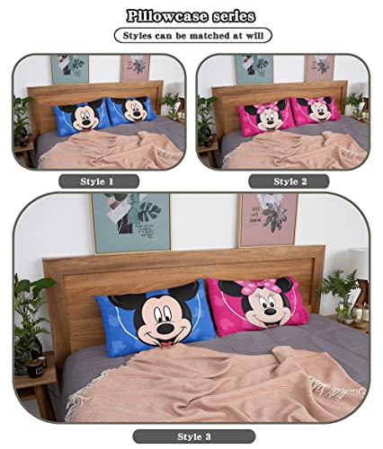 Wowusuo Cute Pillowcases Cartoon Kids Queen Size Pillow Cases Set Of 2 Standard Size Double Sided Pillow Cover 20X30 Inch One Size #TOP1