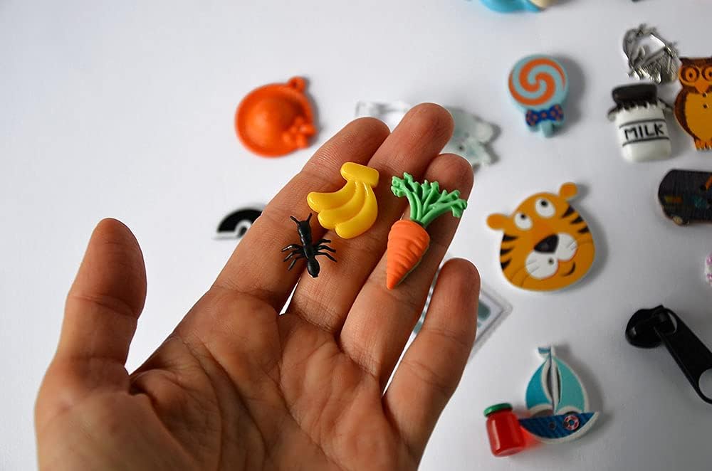 Ant ABC Set, trinkets for Alphabet I spy Bag/Bottle, 1-3cm, 1 Objects per Letter