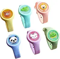 Pulseira Repelente Infantil Contra Mosquitos e Pernilongos Bracelete Com LED Antimosquito Relógio Repelente Premium Kit 2 Unidades Proteção Natural e Segura Para Crianças e Bebês