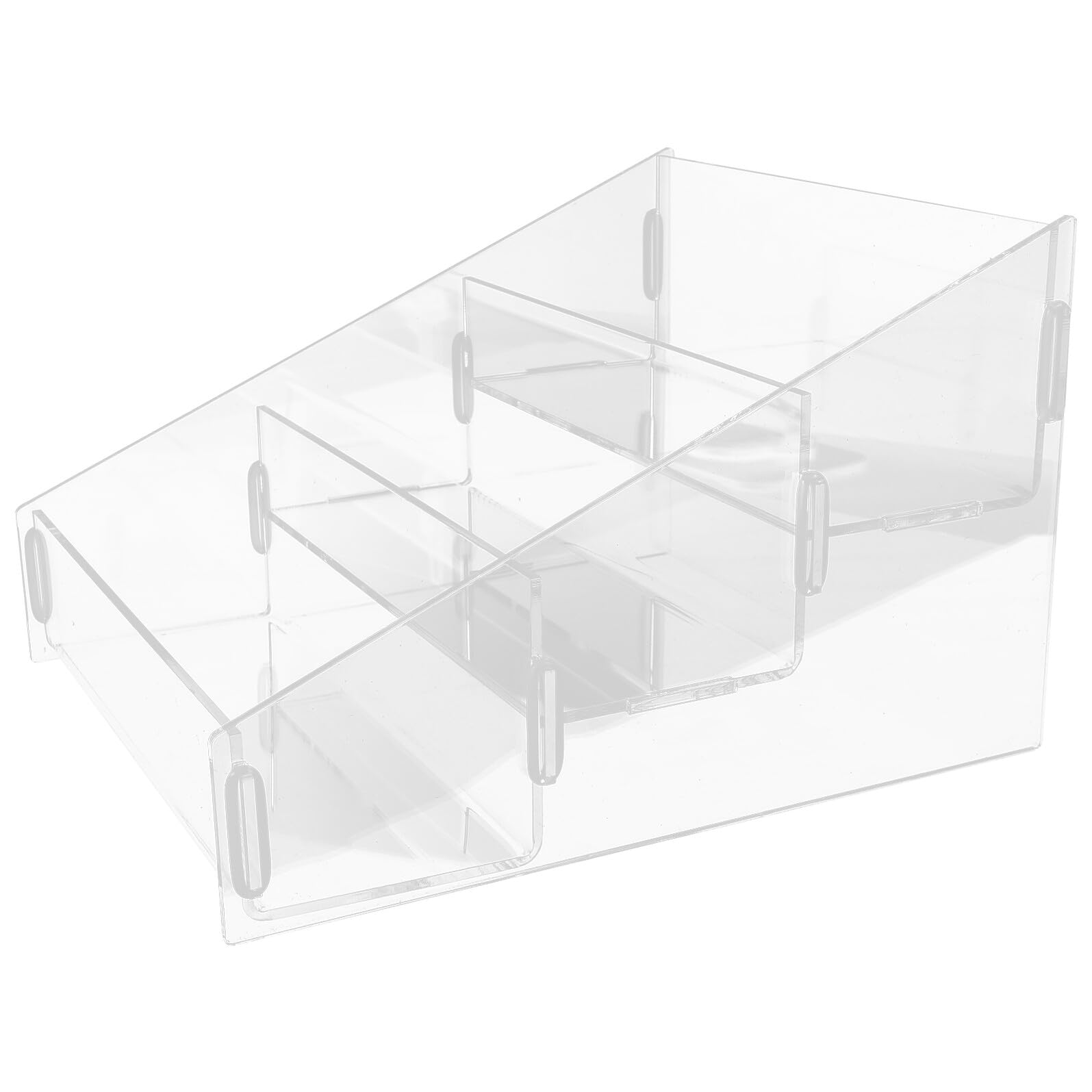 Transparenter Acryl Erhöhungsständer mit 3 Ebenen für Kleine Artikel