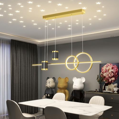 Lámpara colgante moderna para salón y oficina con proyector LED